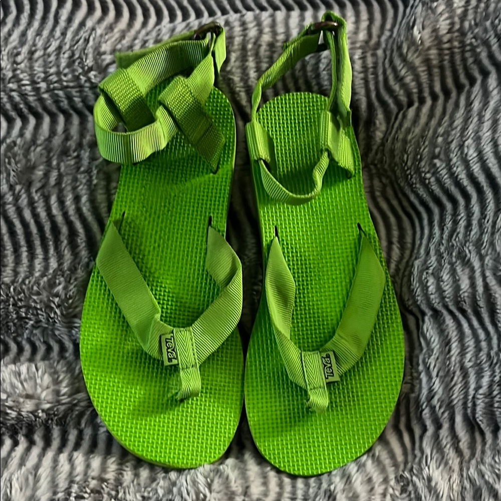 Teva Lime Green Strappy Sandals